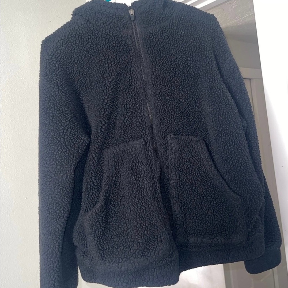 Fabletics Black Sherpa Women’s Coat